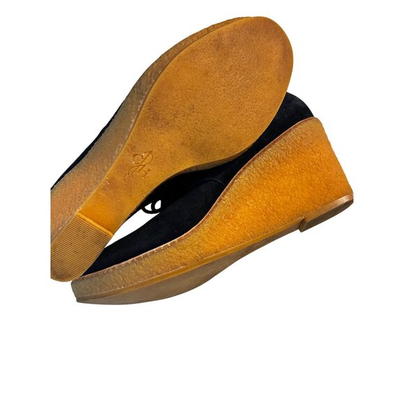 Cole Haan Halley Black Suede Wedge Ankle Booties Womens Size 9.5 B - Picture 3 of 5